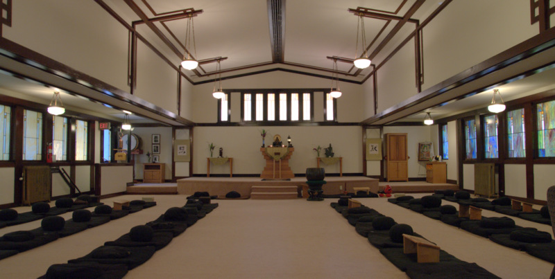 Buddhist meditation hall